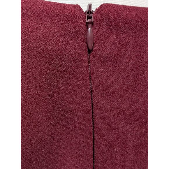 Betsy & Adam 22W Burgundy One Shoulder Formal Gown NWT - Picture 5 of 8